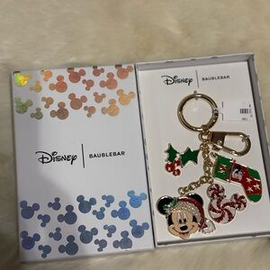 Disney BaubleBar Mickey Mouse Christmas Keychain